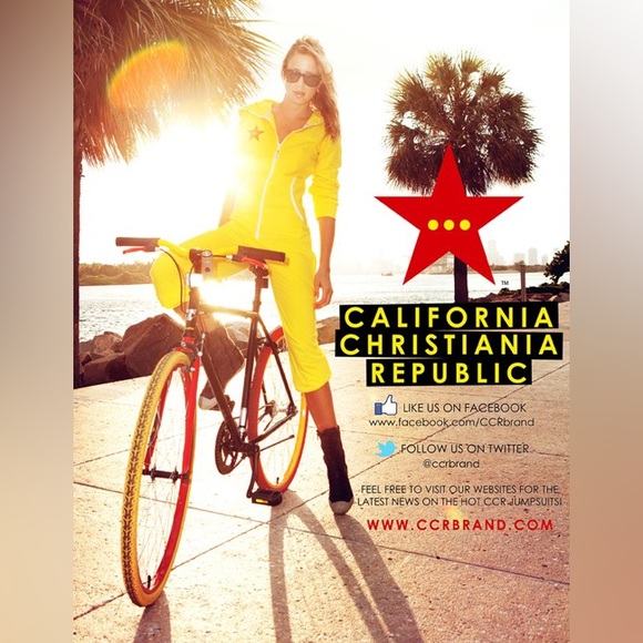 California Christiania Republic OneZ Jumpsuit Red - Picture 6 of 7